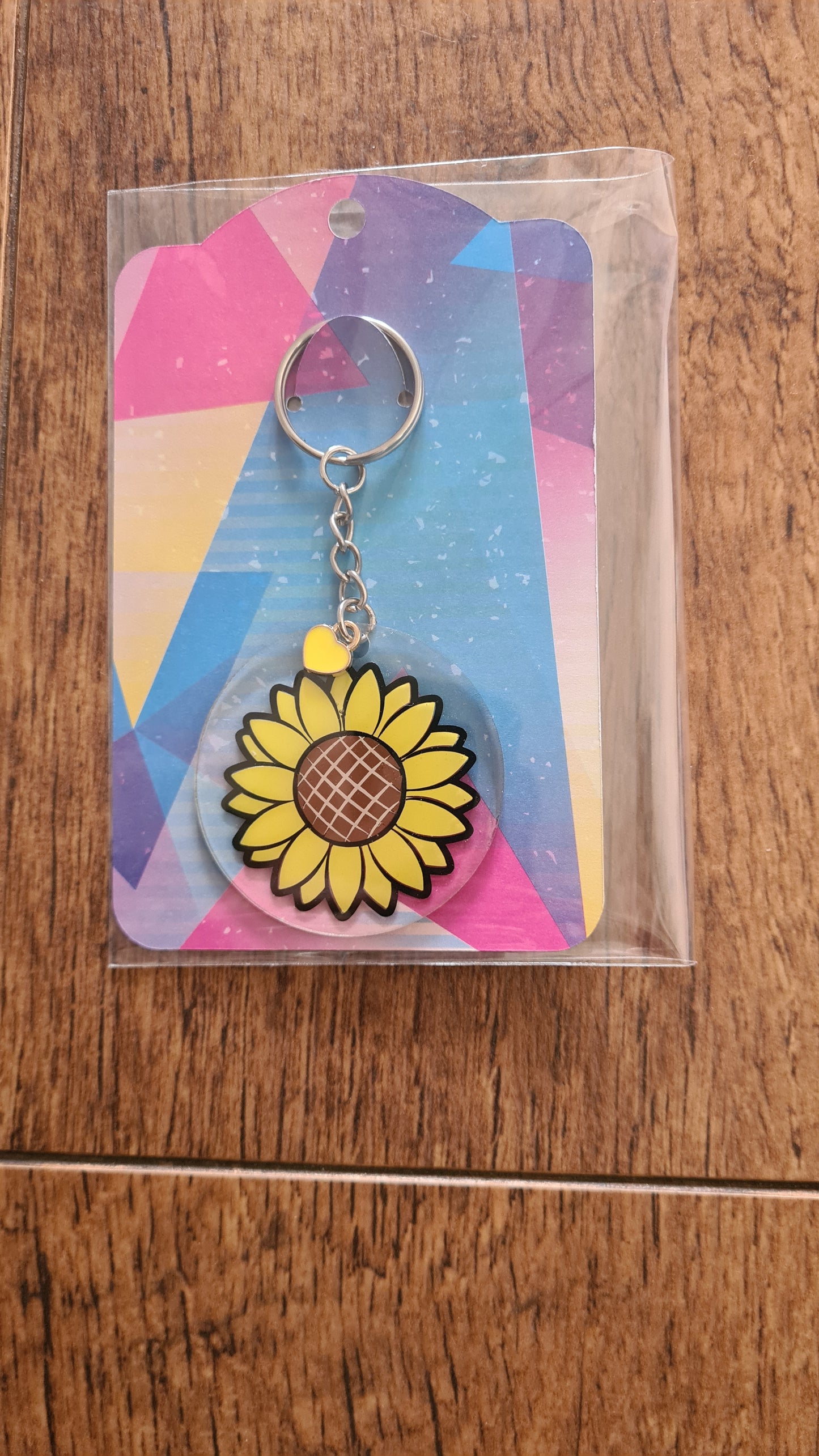 Sunflower keyring