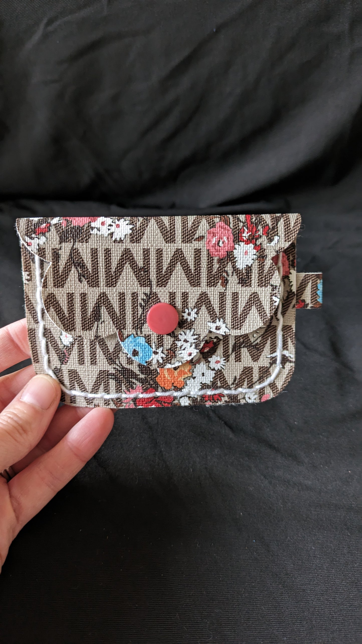 Brown Flowers Coin purse