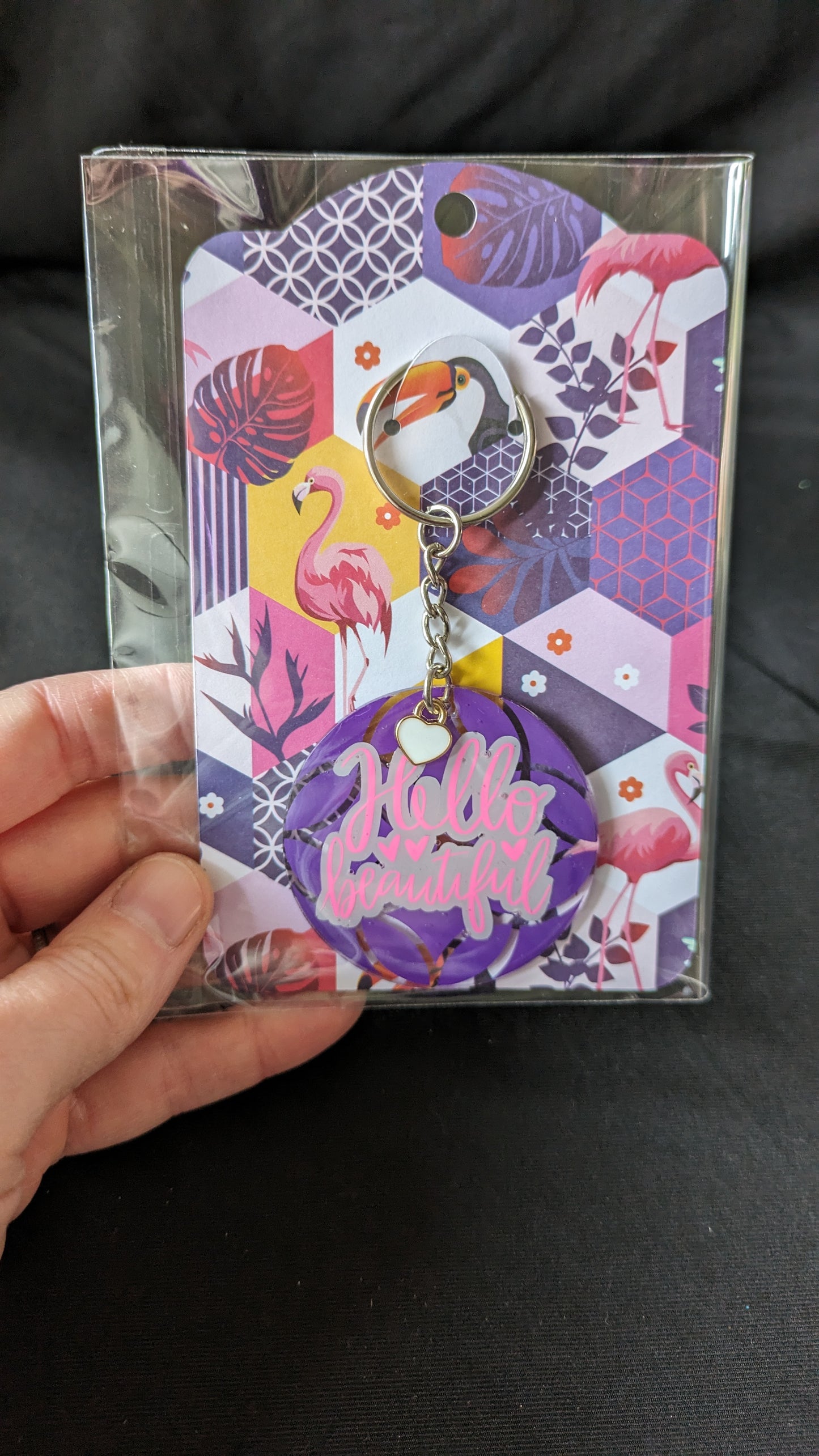 Hello Beautiful Keyring
