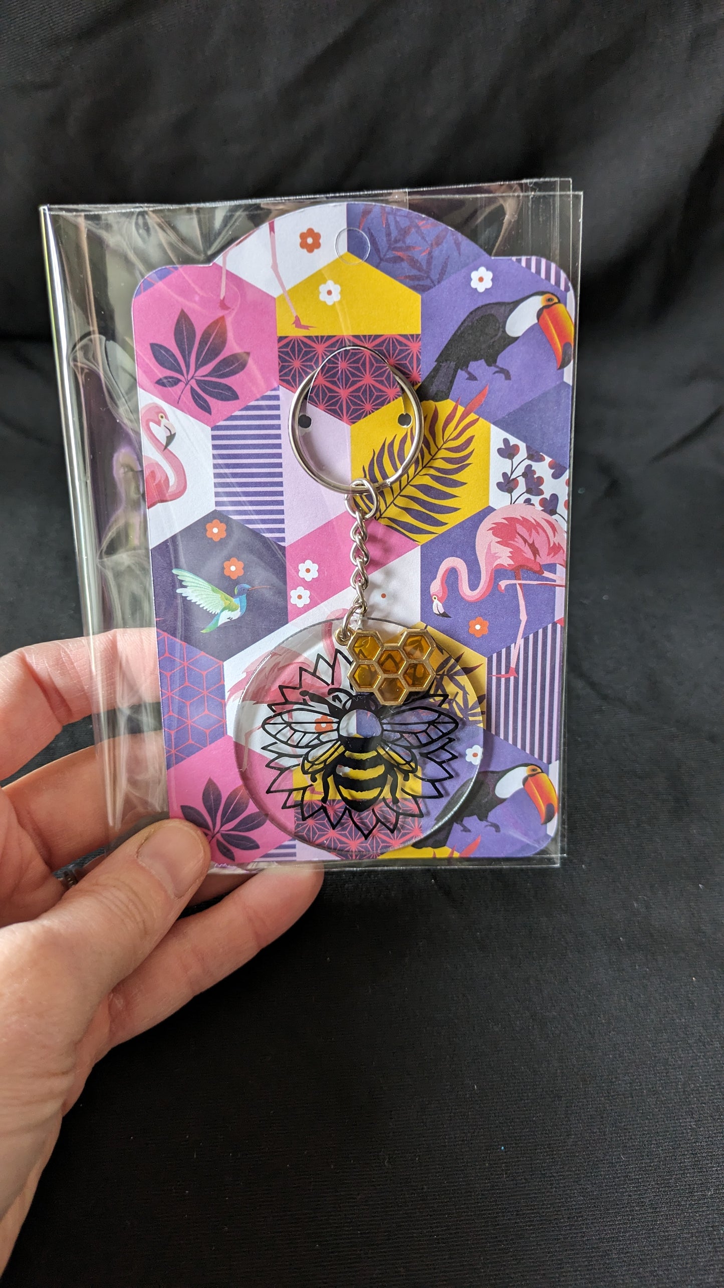 Cute Bee #2 keyring