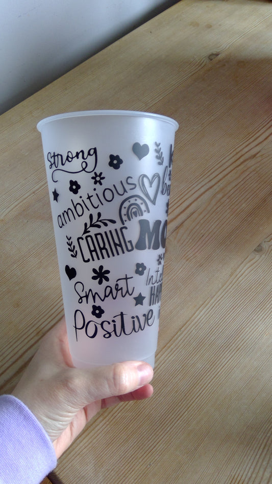 Mom affirmation cold cup