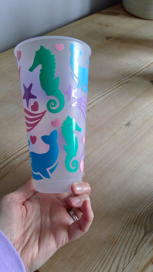 Mermaid tail cold cup