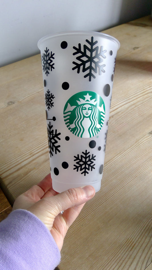 Starbucks snowflake cold cup