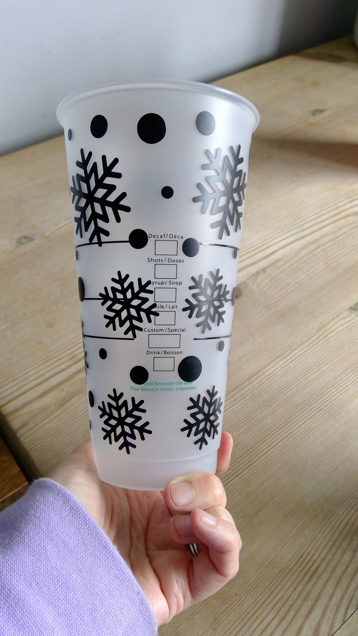 Starbucks snowflake cold cup