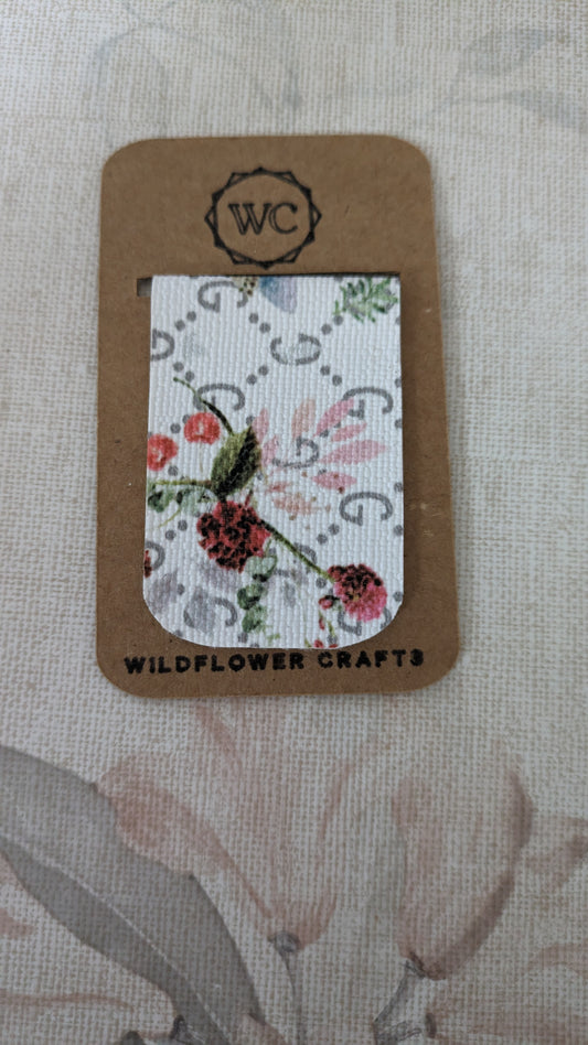 Large white magnetic bookmark
