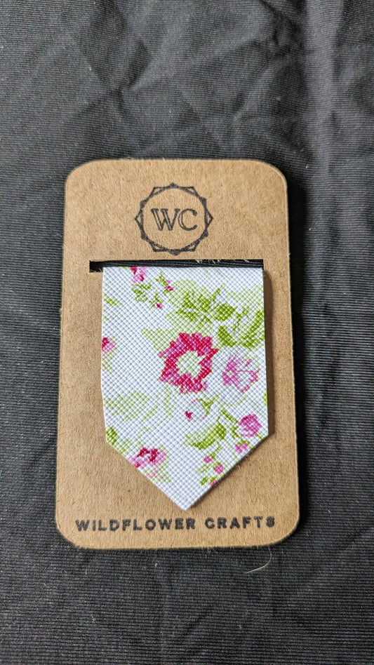 White & Pink Large Magnetic bookmark