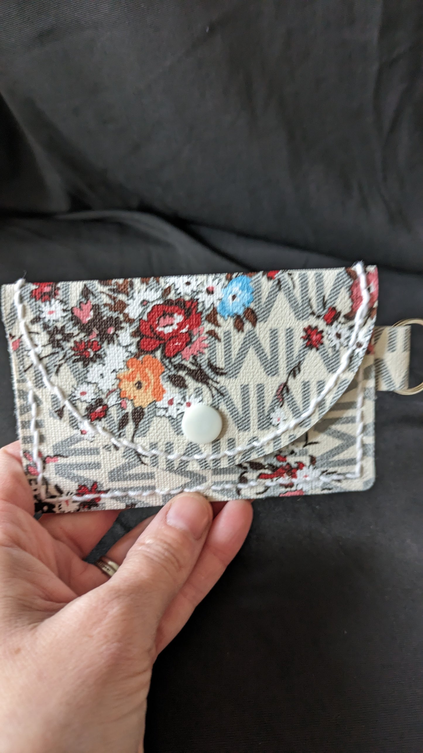 White Flower I.D wallet