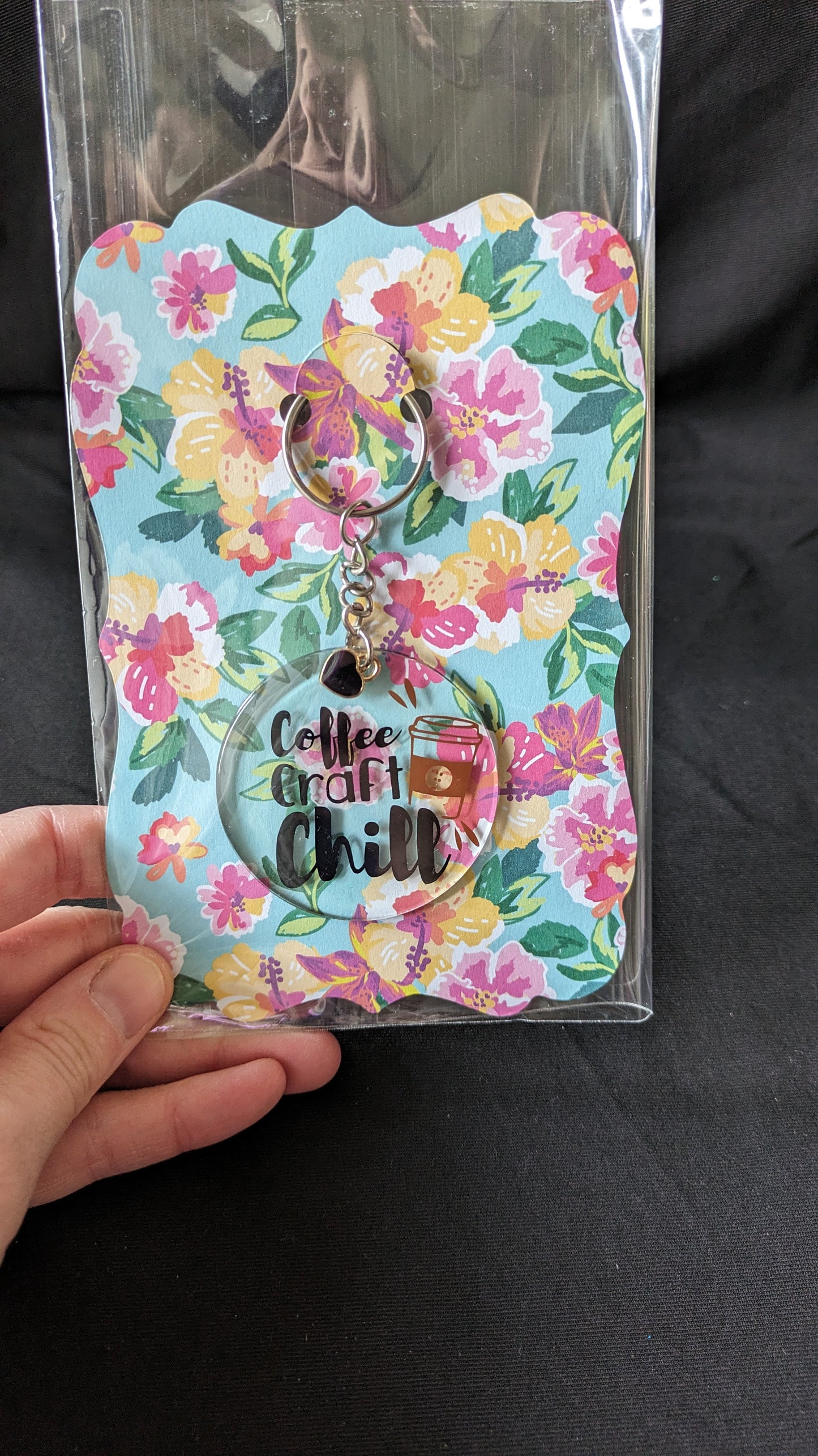 Coffee Craft and chill keyring