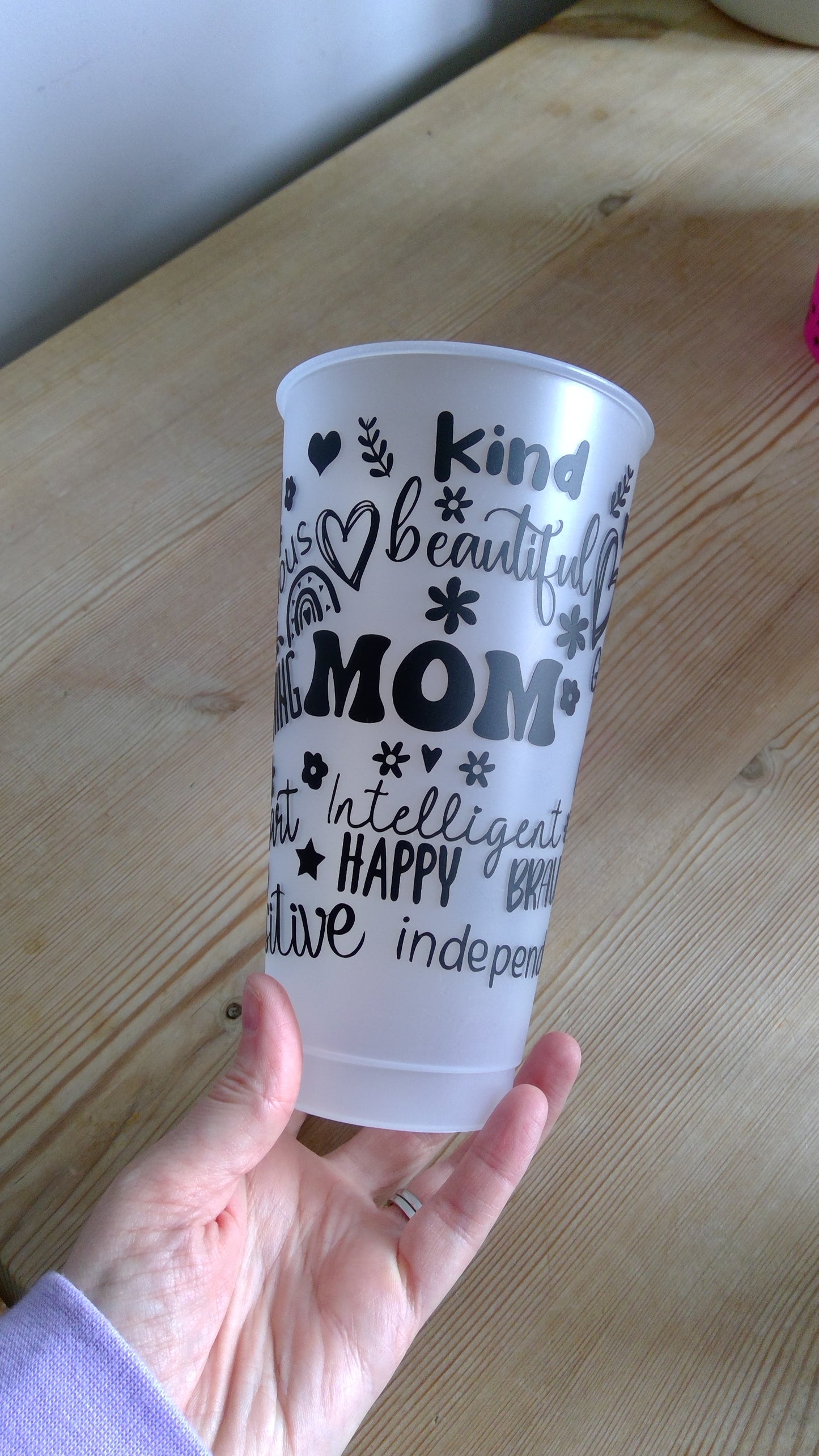 Mom affirmation cold cup