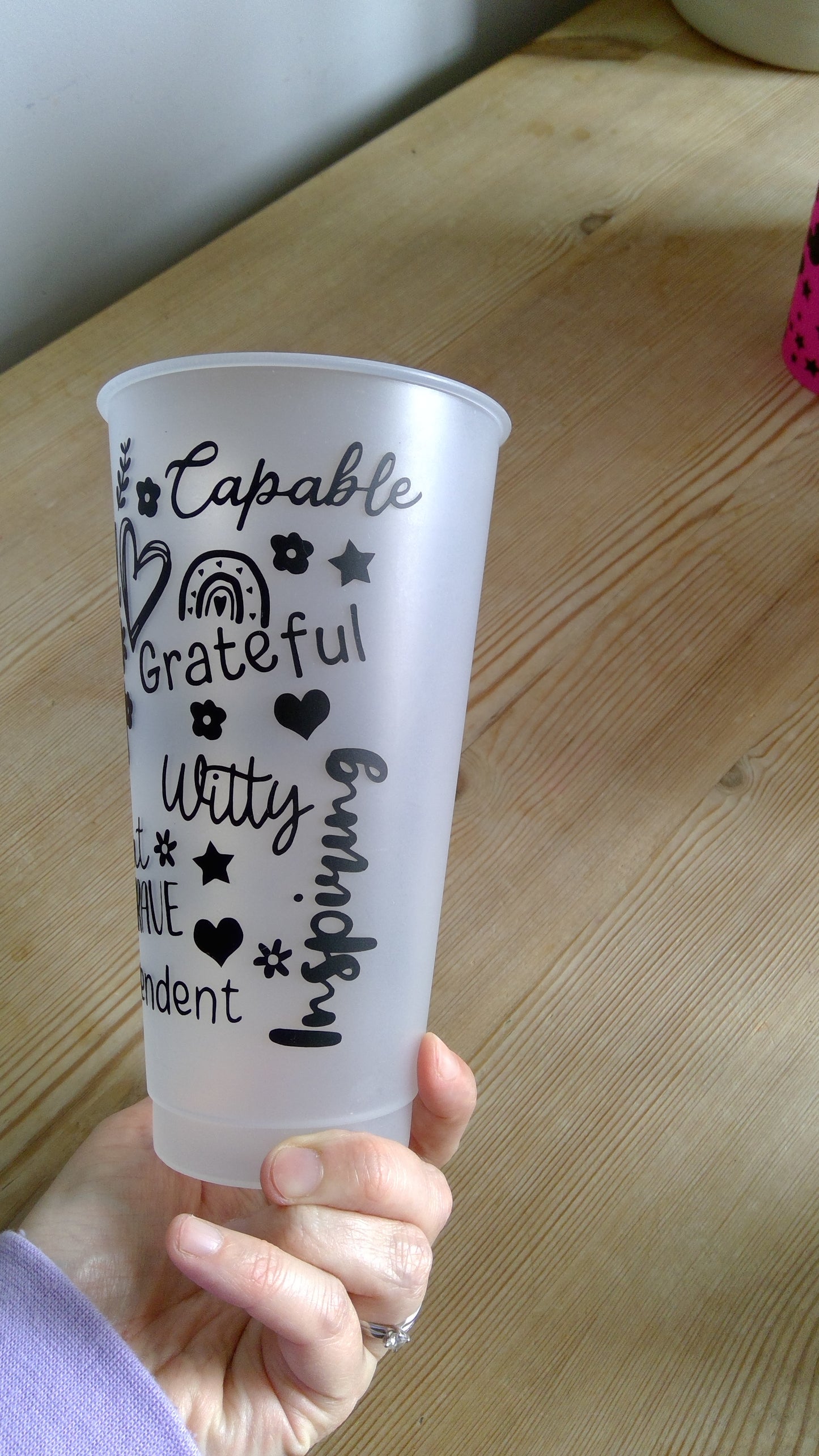 Mom affirmation cold cup